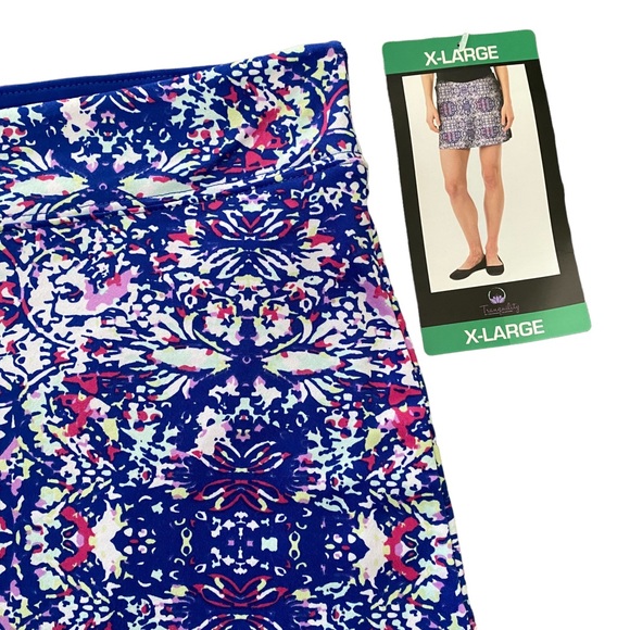Tranquility NWT by Colorado Clothing Co. “Blue Tapestry” Skort XL - Picture 4 of 11